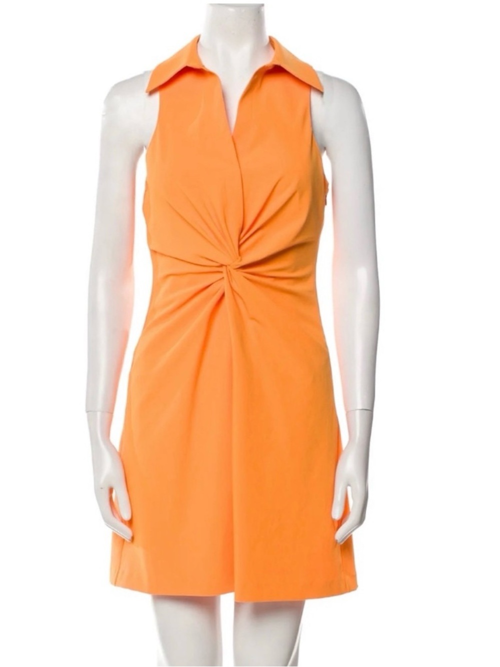 Cinq a Sept Orange Sleeveless Collar Dress size 12